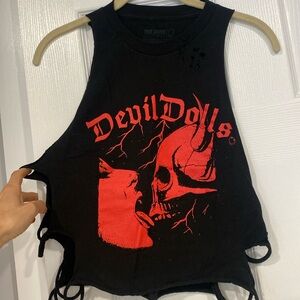 The Drive Clothing distress crop top